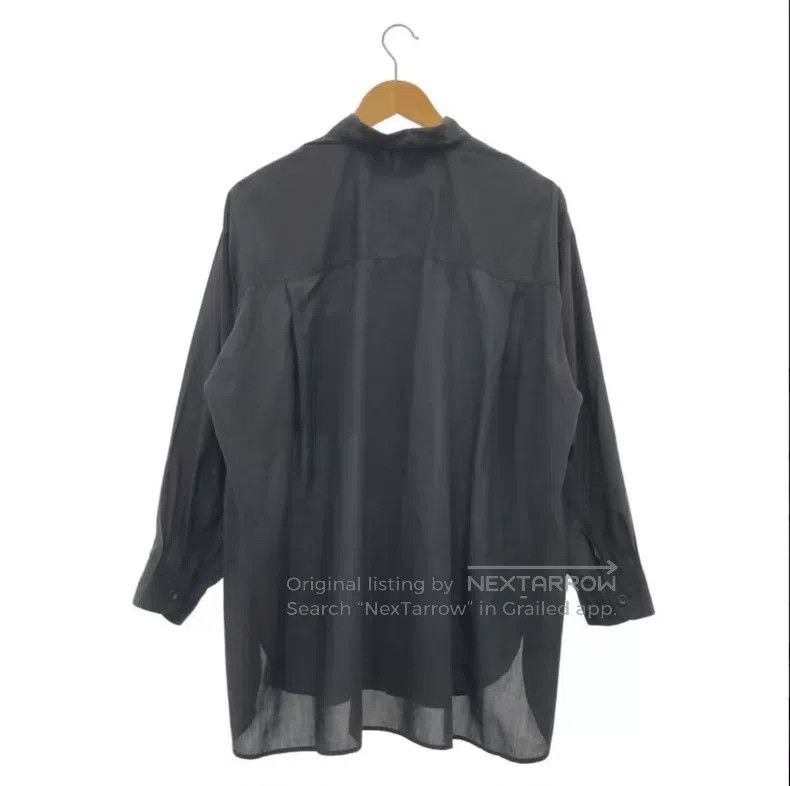 Issey Miyake Issey Miyake Black Long Sleeve Shirt Size US M / EU 48-50 / 2 - 2 Thumbnail