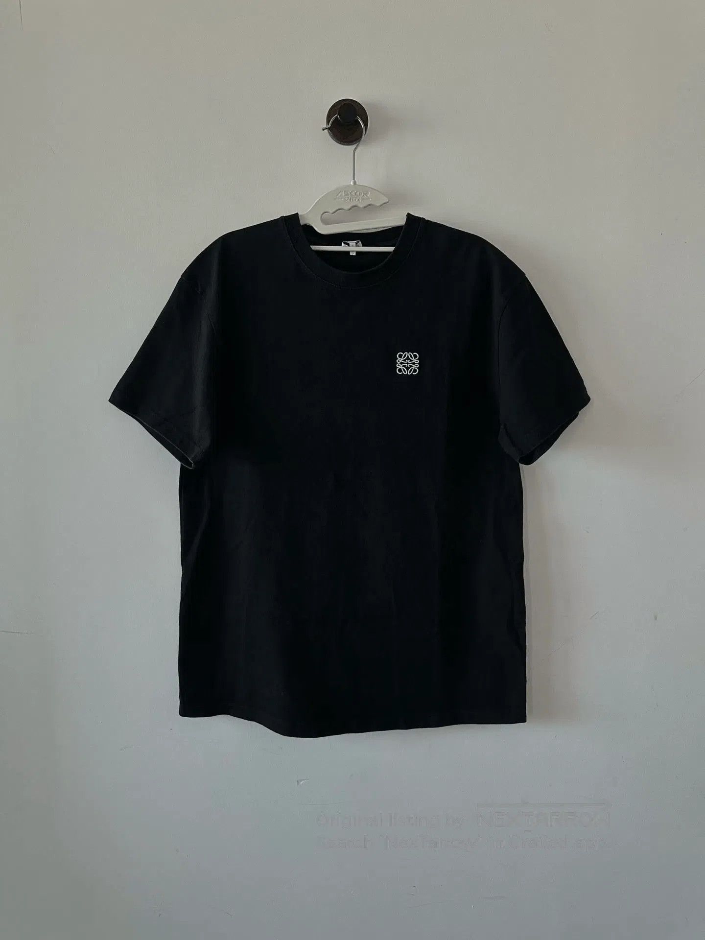 Japanese Brand Loewe Black Embroidered Logo Short-Sleeve. Size US S / EU 44-46 / 1 - 1 Thumbnail