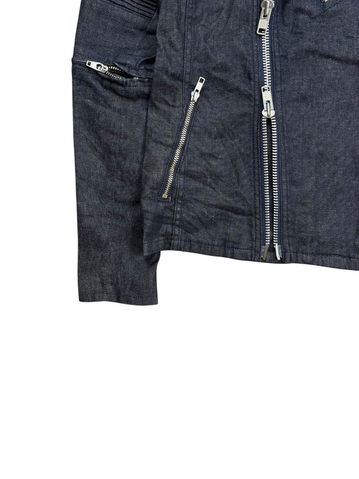 Isamu Katayama Backlash 2000s Black by Vanquish - Rider Denim Jacket Size US M / EU 48-50 / 2 - 5 Thumbnail