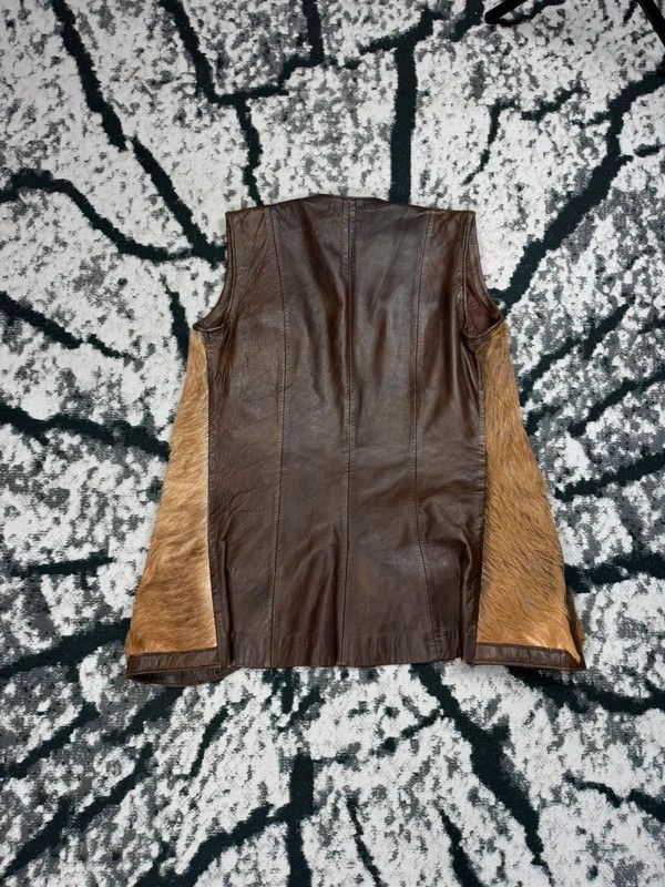 Other Vintage brown horse leather vest S Size S / US 4 / IT 40 - 5 Thumbnail