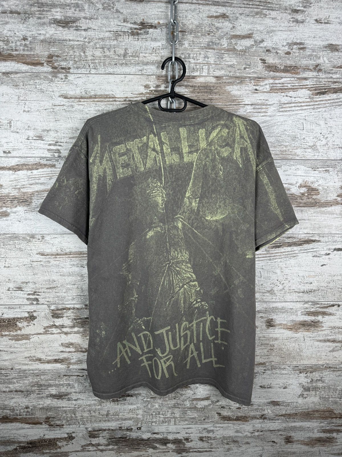 Band Tees Mens Vintage Metallica T-shirt Justice Neon all rock band Size US L / EU 52-54 / 3 - 9 Thumbnail