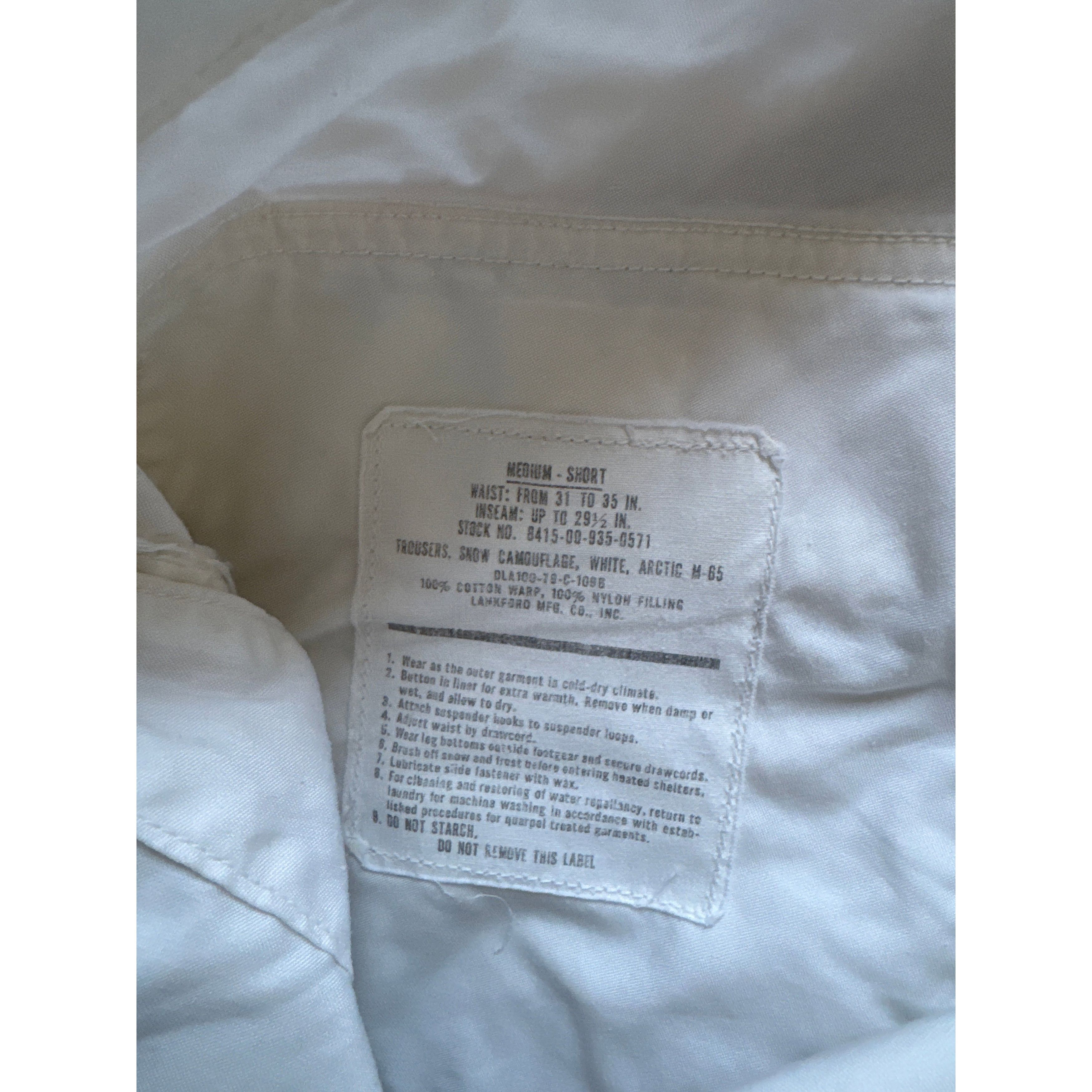 Vintage Vintage 1982 Langford Mfg U.S. Military M-65 Arctic Snow Whi Size US 36 / EU 52 - 5 Thumbnail