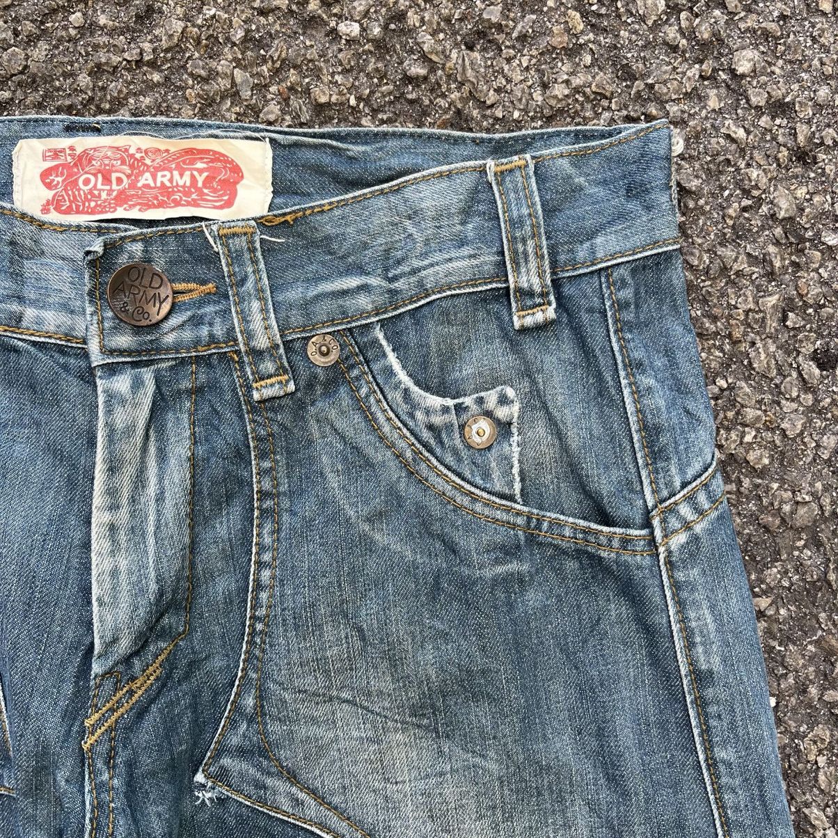 Hysteric Glamour Flare Jeans Baggy Loose Old Army Punk Styled Boot Cut Denim Size US 32 / EU 48 - 4 Thumbnail