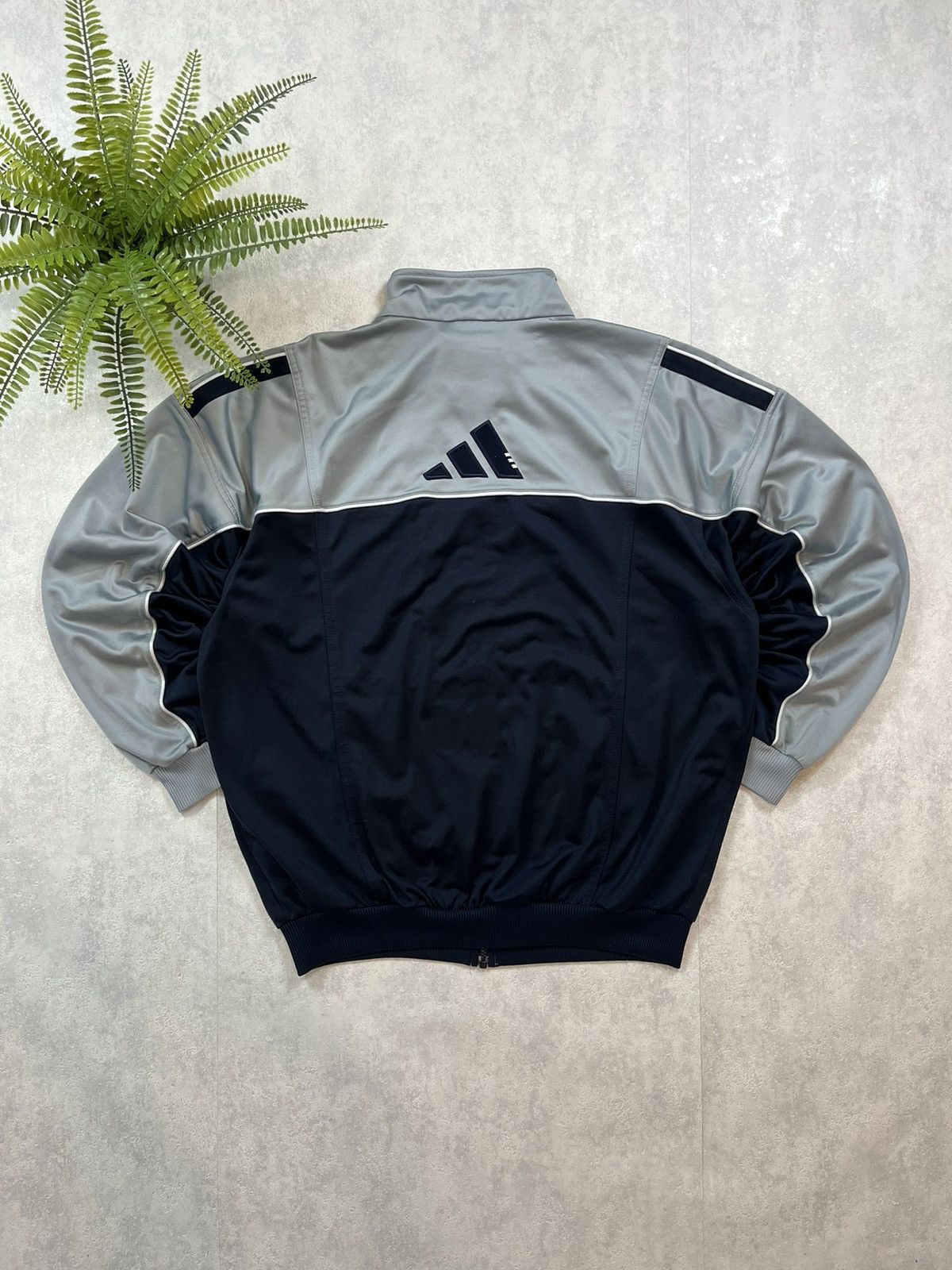 Adidas × Vintage 90's ADIDAS RETRO BIG BACK LOGO TRACK JACKET Y2K Size US XL / EU 56 / 4 - 2 Thumbnail