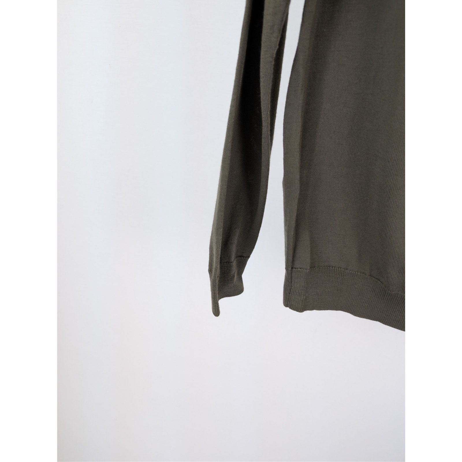Boggi o1rshd1 CC20 Long Sleeve Knitwear Polo Shirt in Dark Brown Size US M / EU 48-50 / 2 - 14 Thumbnail