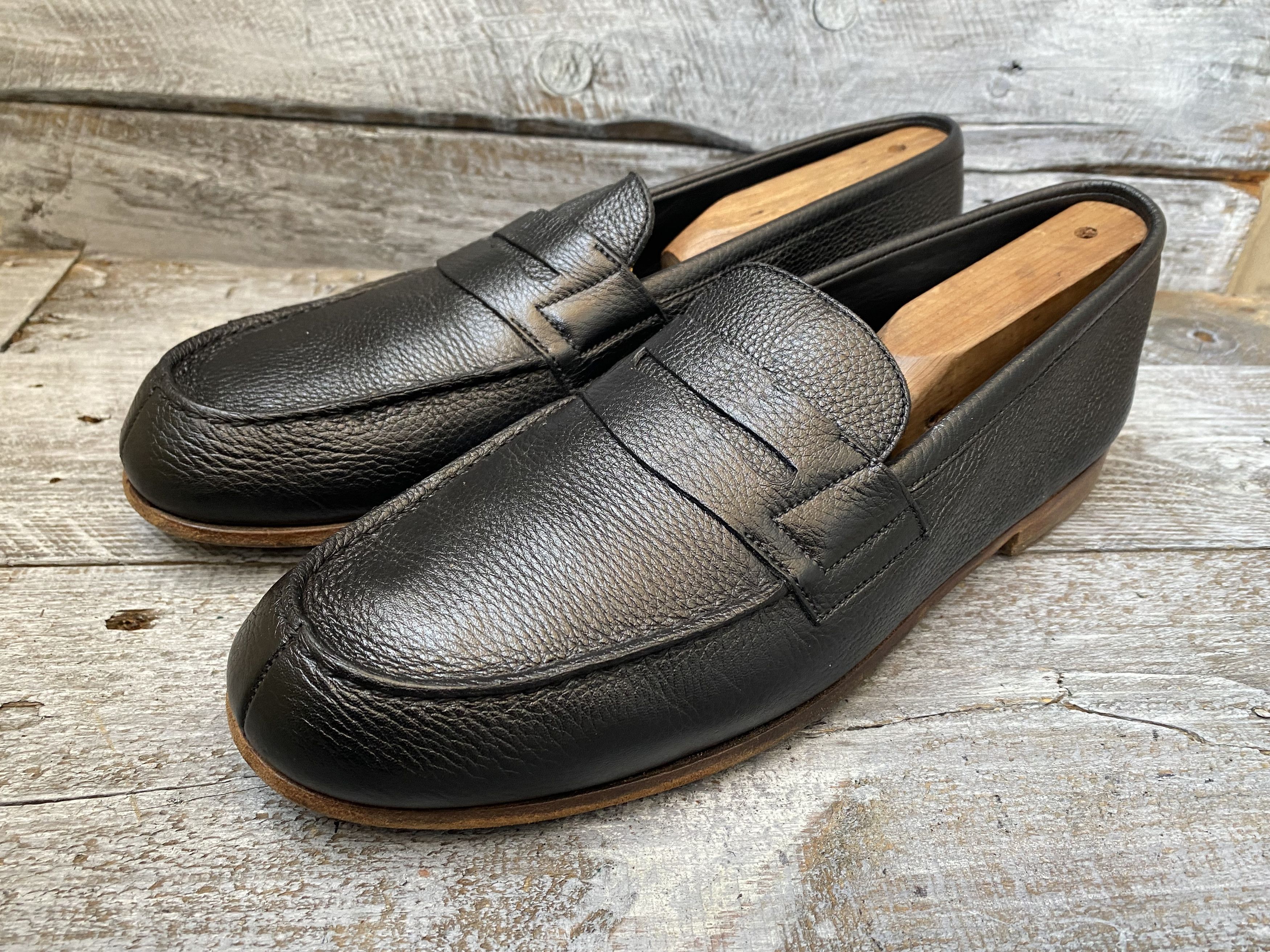 Designer × J.M. Weston Jm weston penny loafers, pebble grain shoes uk7.5 Size US 8.5 / EU 41-42 - 3 Thumbnail