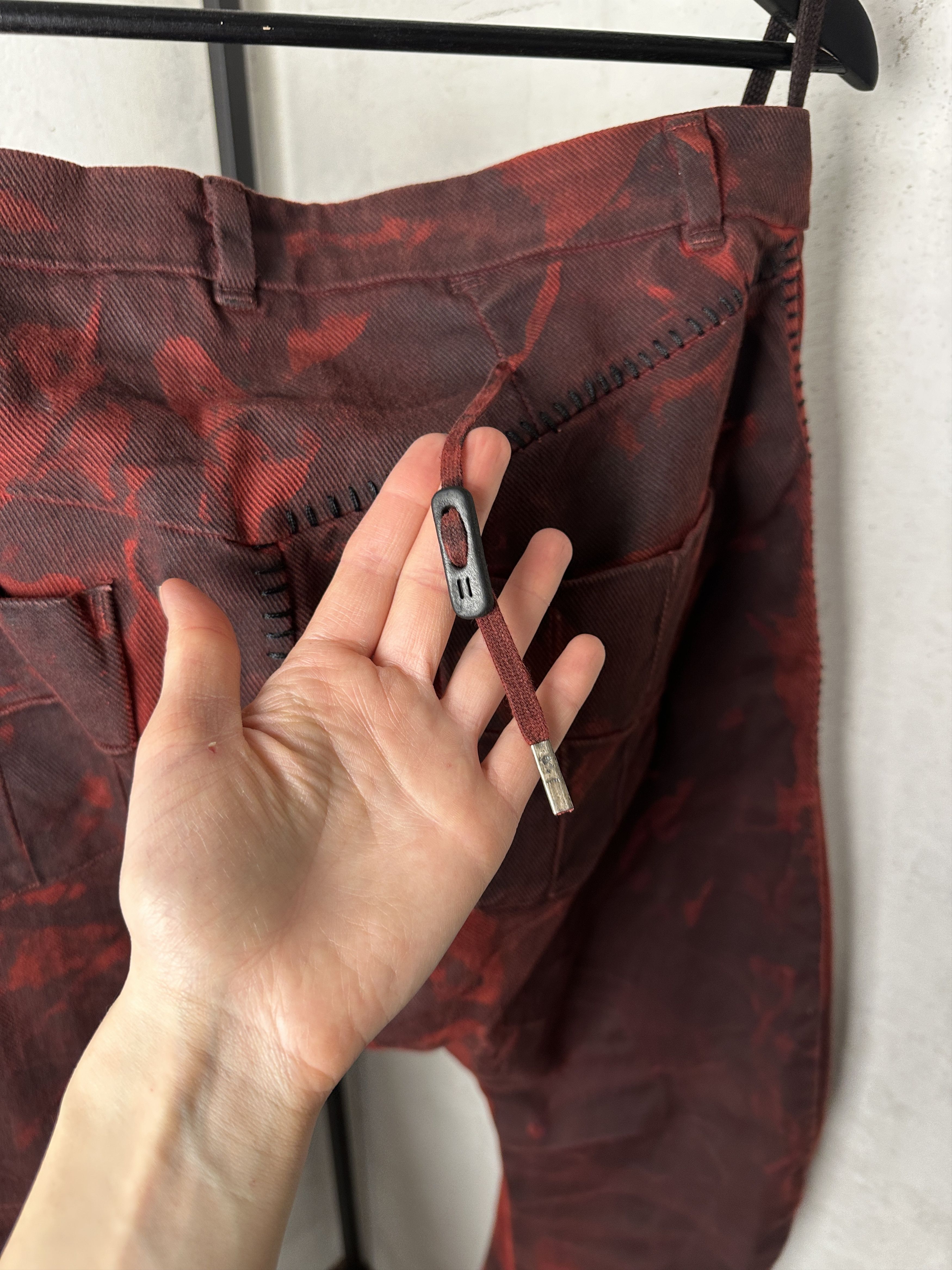Boris Bidjan Saberi BBS P13 Handsewn Blood Denim Pants Size US 36 / EU 52 - 13 Thumbnail