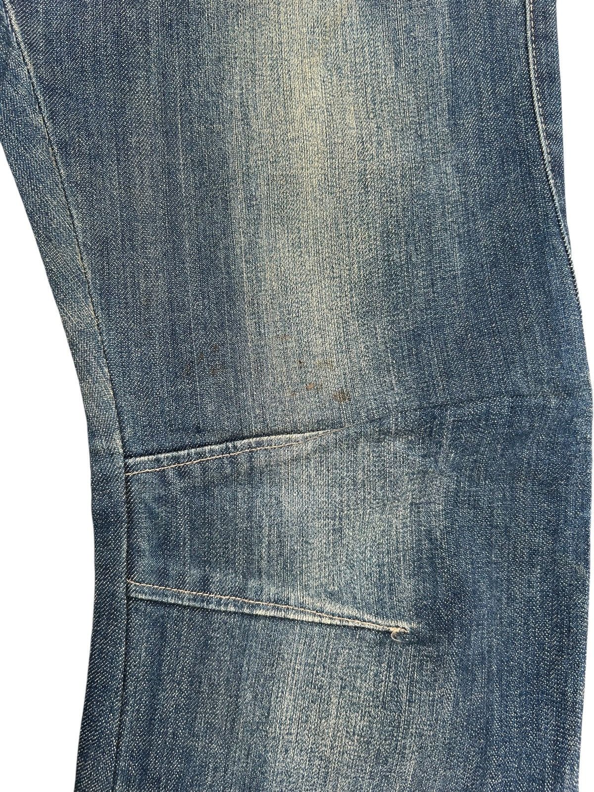 If Six Was Nine PPFM Japanese Punk Style Curve Cut Denim Jeans Size US 31 - 6 Thumbnail