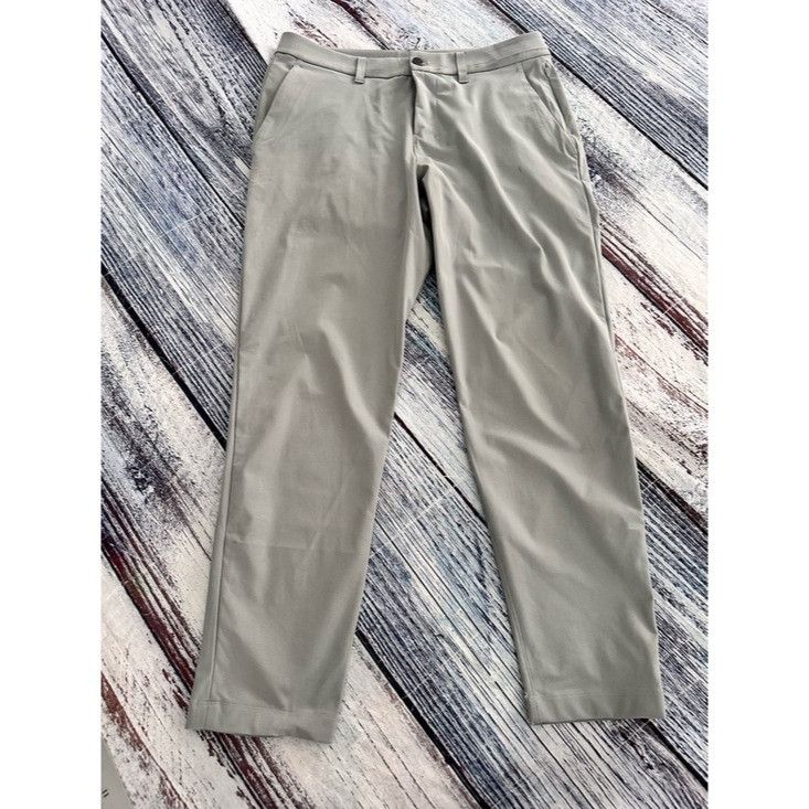 Lululemon Lululemon Men's ABC Slim Performance Pants - Light Gray Size US 31 - 2 Thumbnail