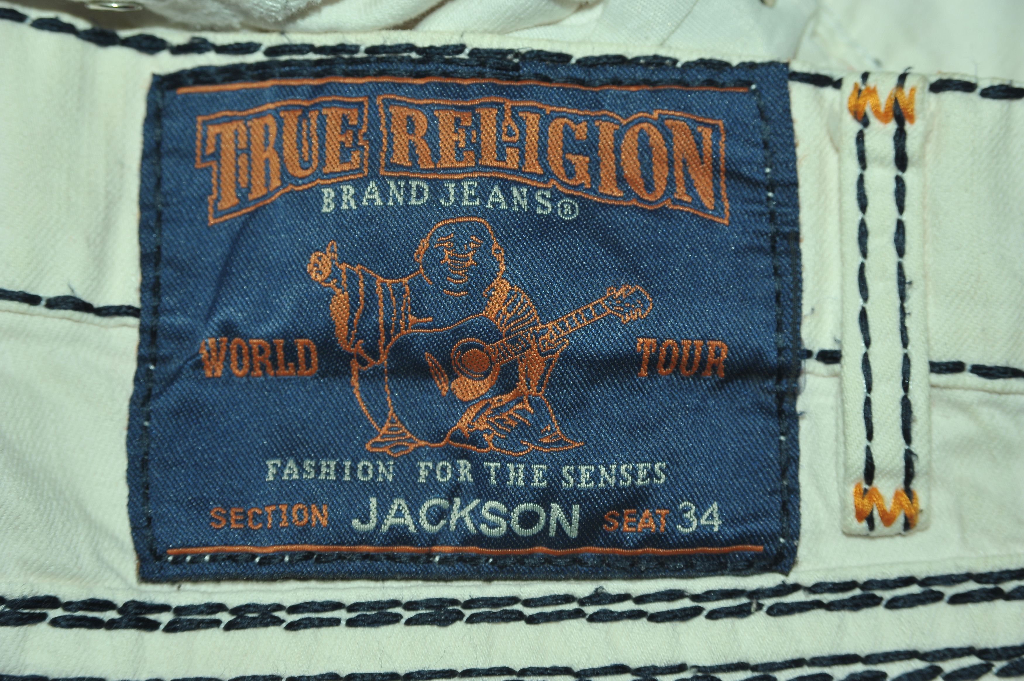 True Religion Vintage True Religion White Jeans Size US 34 / EU 50 - 7 Thumbnail