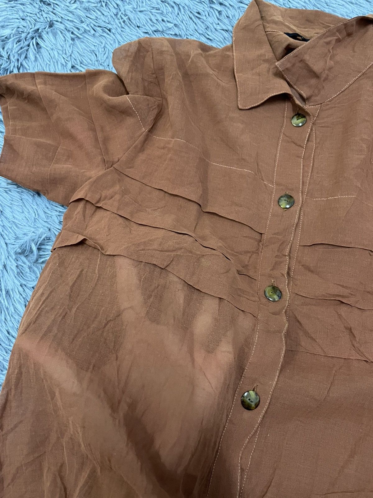 Designer × Japanese Brand × Vintage Vintage 90s Ritsuko Shirahama button up shirt Size S / US 4 / IT 40 - 5 Thumbnail