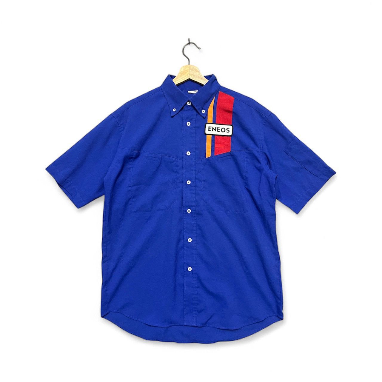 Japanese Brand 318. Vintage Japanese Brand Eneos short-sleeve shirt. Size US L / EU 52-54 / 3 - 1 Thumbnail