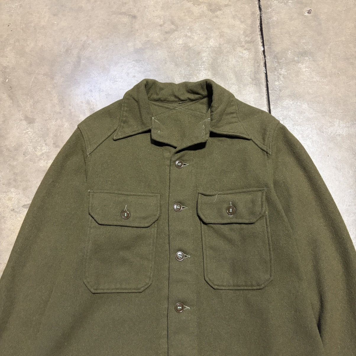 Vintage Vintage Wool Military Shirt Jacket CPO Mackinaw Hunting 80s Size US S / EU 44-46 / 1 - 3 Thumbnail