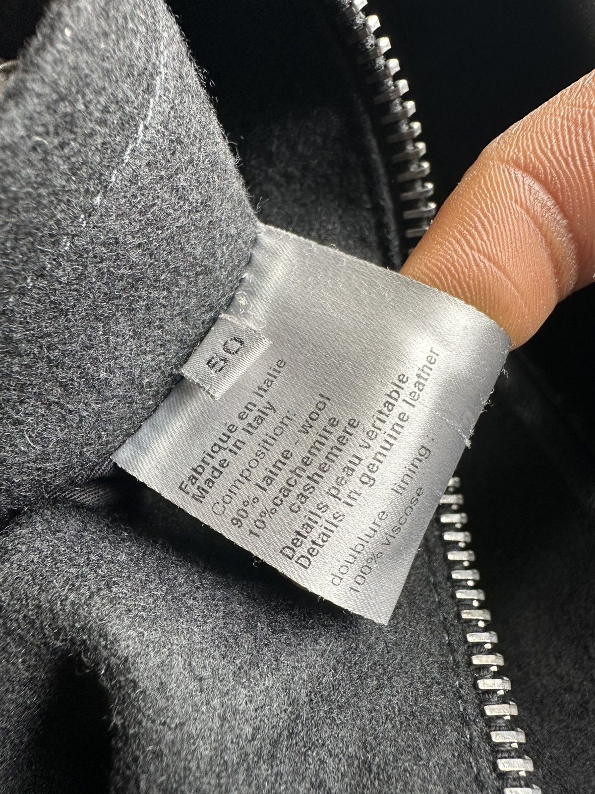 Dior × Hedi Slimane Dior Homme AW04 “VOTC” leather bomber jacket Size US M / EU 48-50 / 2 - 15 Thumbnail