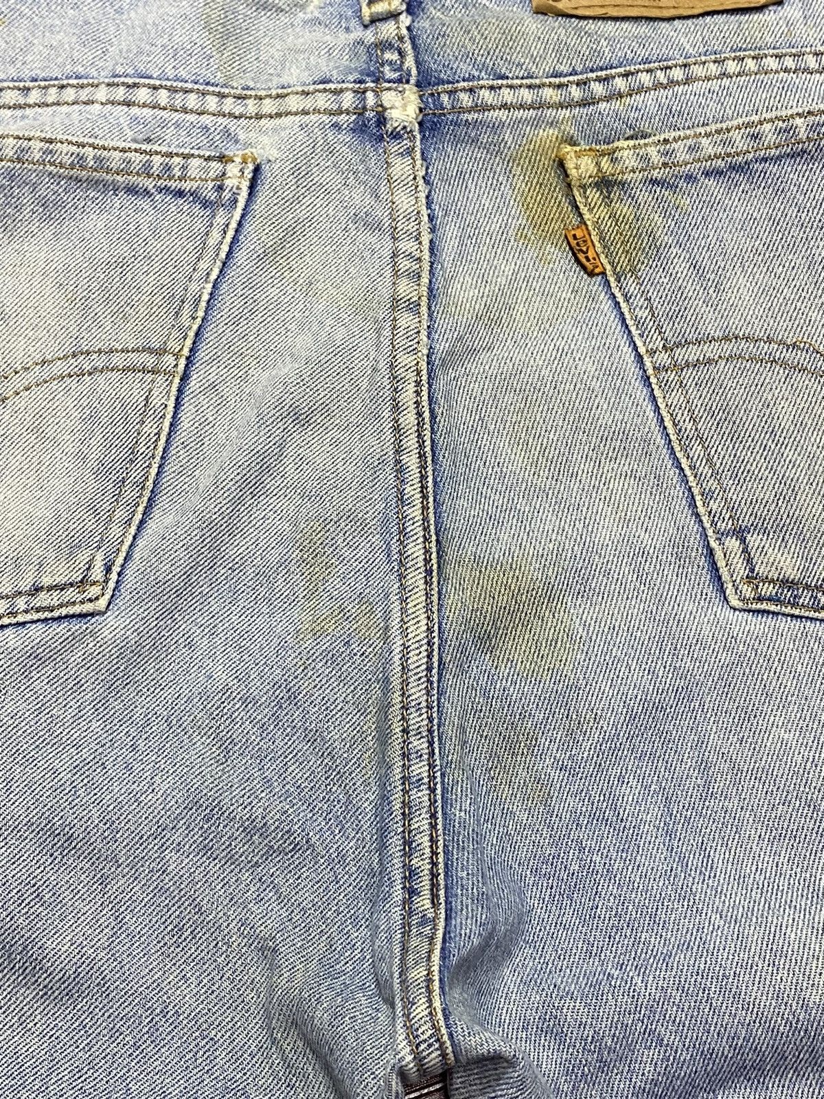 Levi's Vintage Levis505 80’s Orange Tab Grunge Distressed Jeans Size US 35 - 16 Thumbnail
