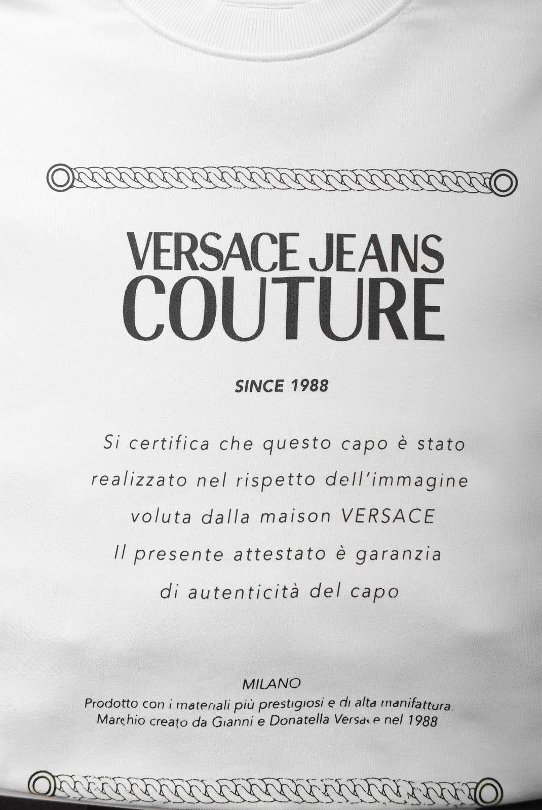 Versace Jeans Couture Versace Jeans Couture White Logo Graphic Sweatshirt Size S Size US S / EU 44-46 / 1 - 2 Thumbnail