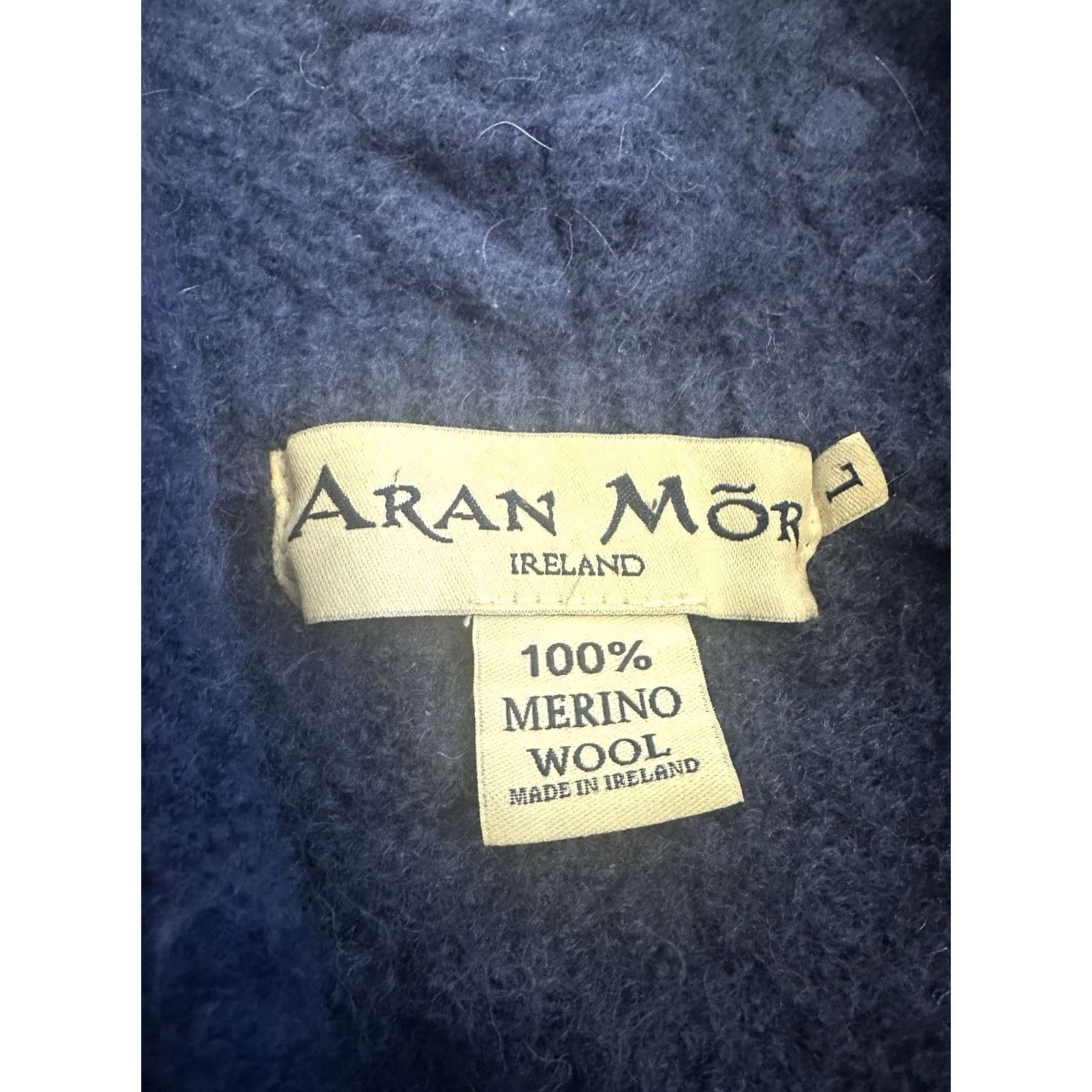Vintage Aran Mor Women’s Merino Wool Zip Up Cardigan Sweater Jacket Fisherman Large Size L / US 10 / IT 46 - 6 Thumbnail