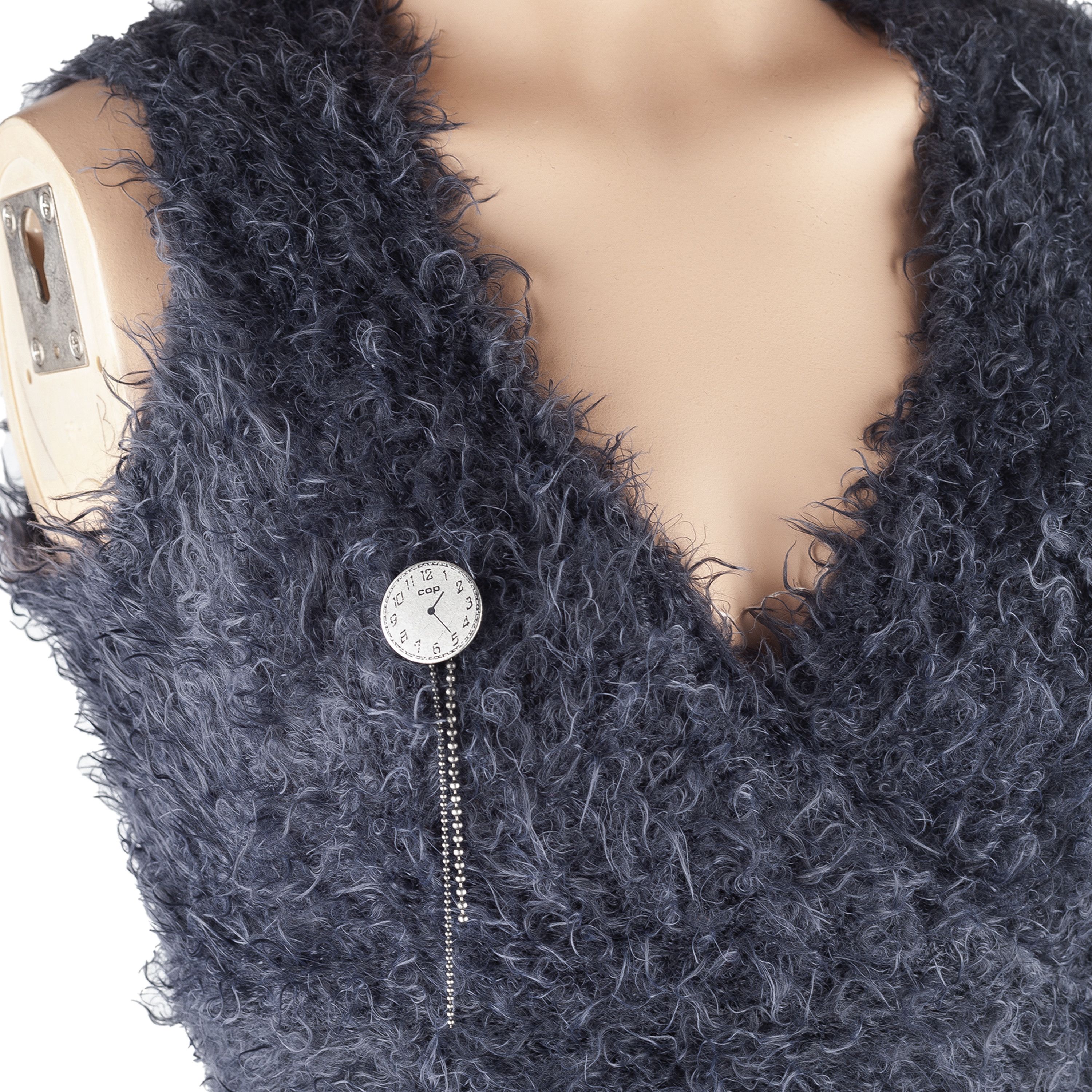 Cop Copine Cop Copine Vintage Dark Blue/Grey Wrap Around Top (ONE SIZE) Size ONE SIZE - 4 Thumbnail