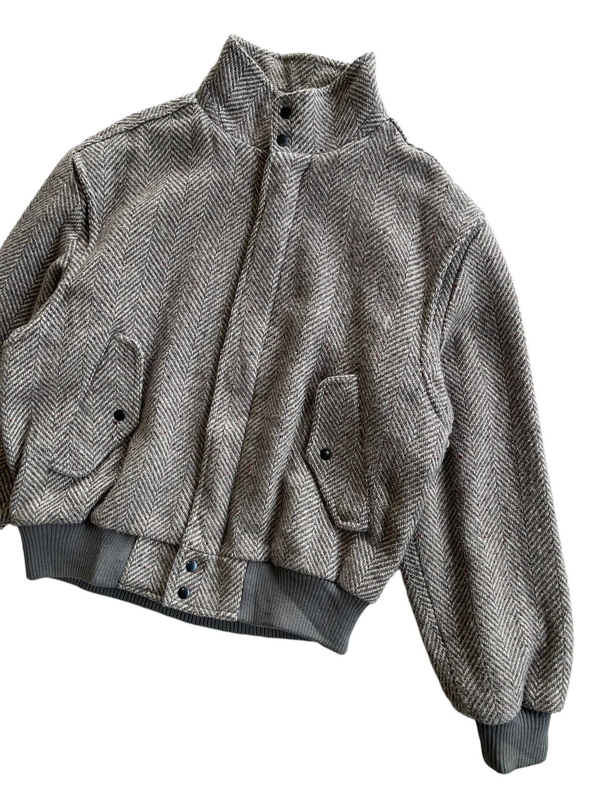 Members Only Vintage Members Only Europe Craft Wool Tweed Blouson Jacket Size US L / EU 52-54 / 3 - 7 Thumbnail