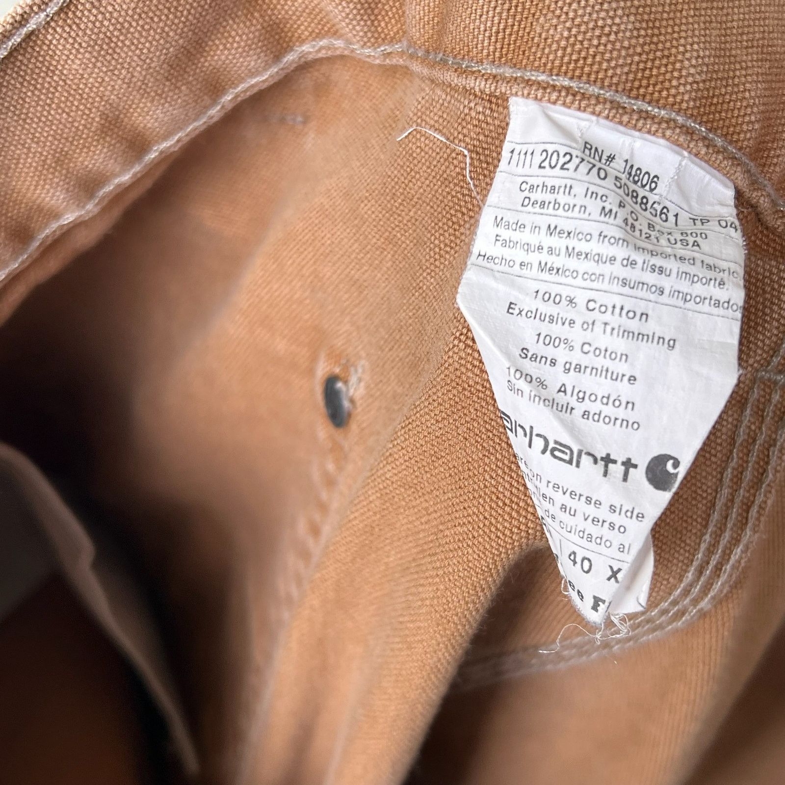Carhartt × Vintage Carhartt faded brown double knee work wear carpenter pants Size US 37 - 6 Thumbnail
