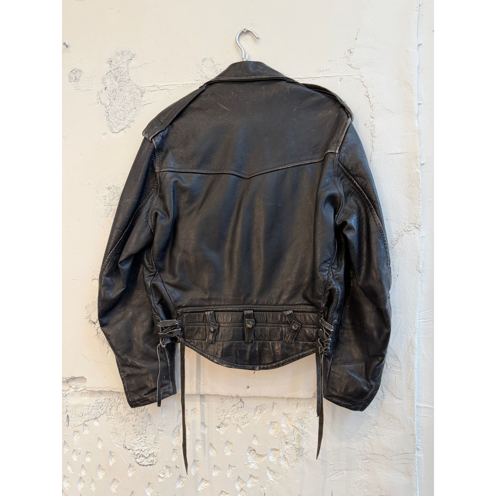 Vintage Vintage 60's Leather Moto Police Jacket Size US L / EU 52-54 / 3 - 5 Thumbnail