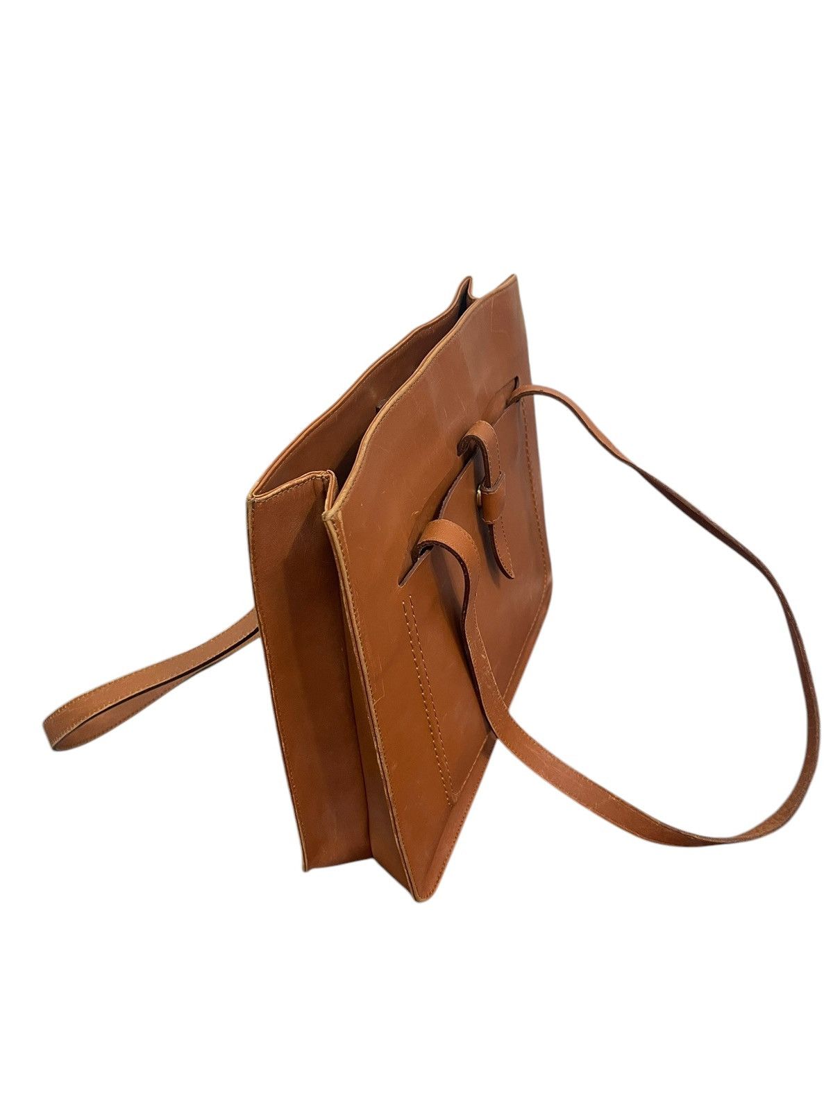 Leather Full Leather Patina Vtg Unknown Japan Shoulder Bag 1🟩3 Size ONE SIZE - 18 Thumbnail
