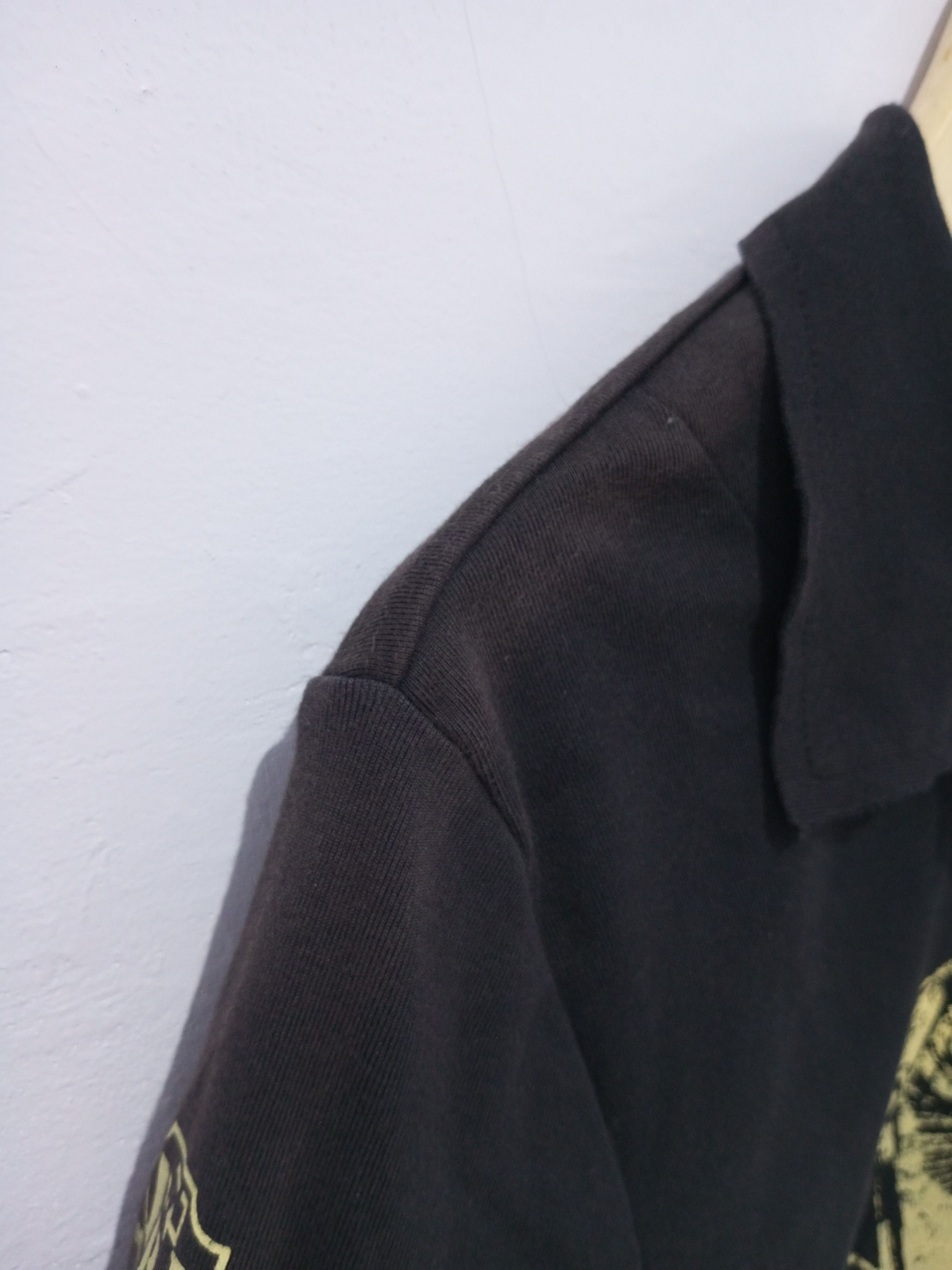 Tbj nearby double layer distressed polo shirt