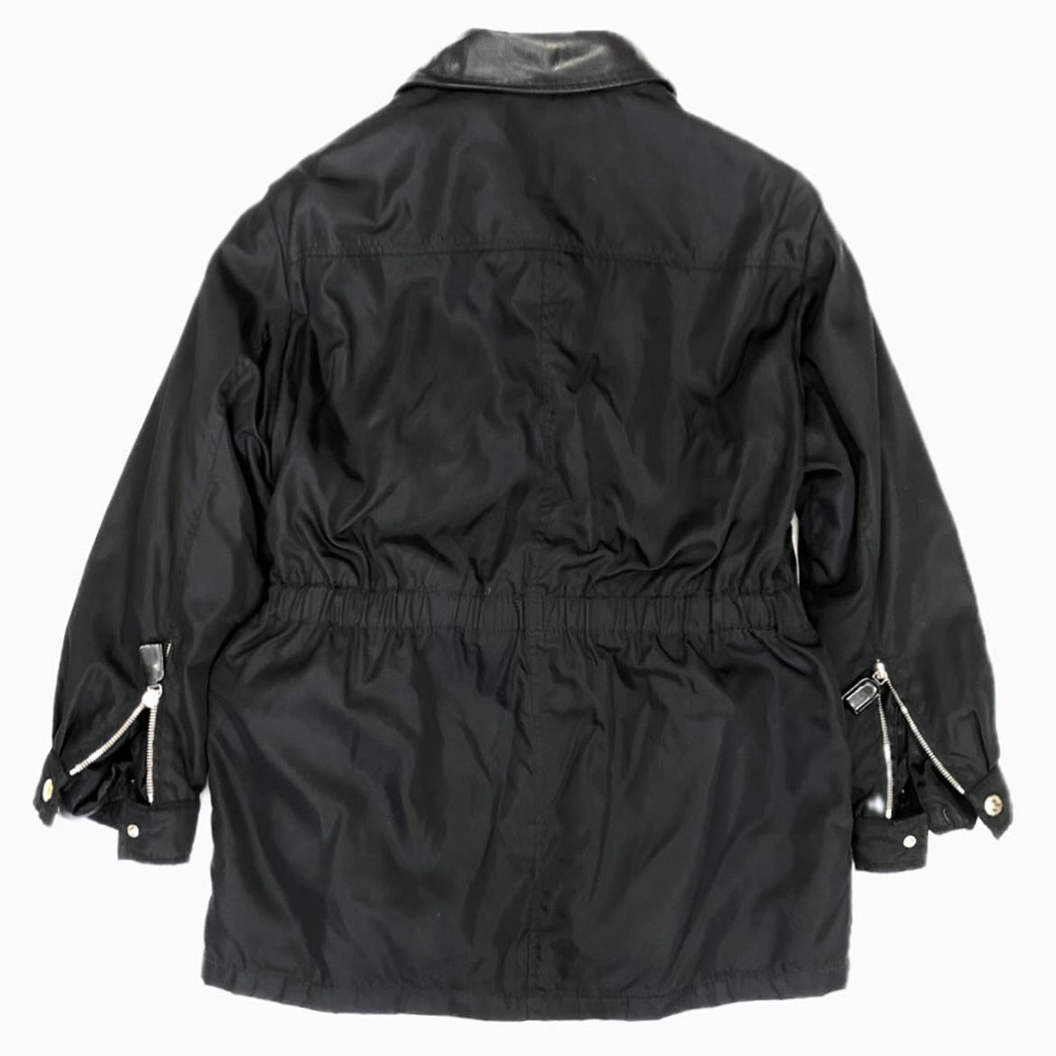 Prada Prada FW93/94 belted nylon leather coat Size M / US 6-8 / IT 42-44 - 6 Thumbnail