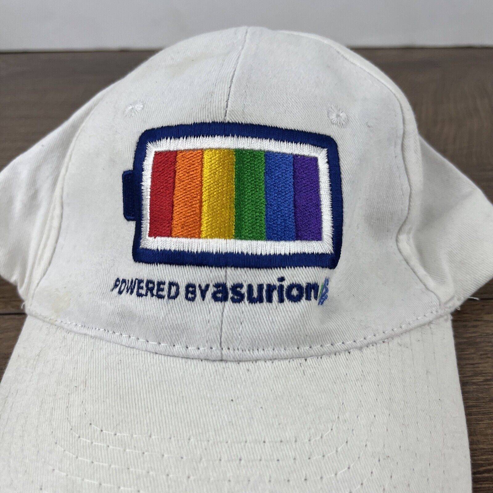 Other Asurion Hat Powered by Asurion White Hat Adjustable Adult Si Size ONE SIZE - 6 Thumbnail