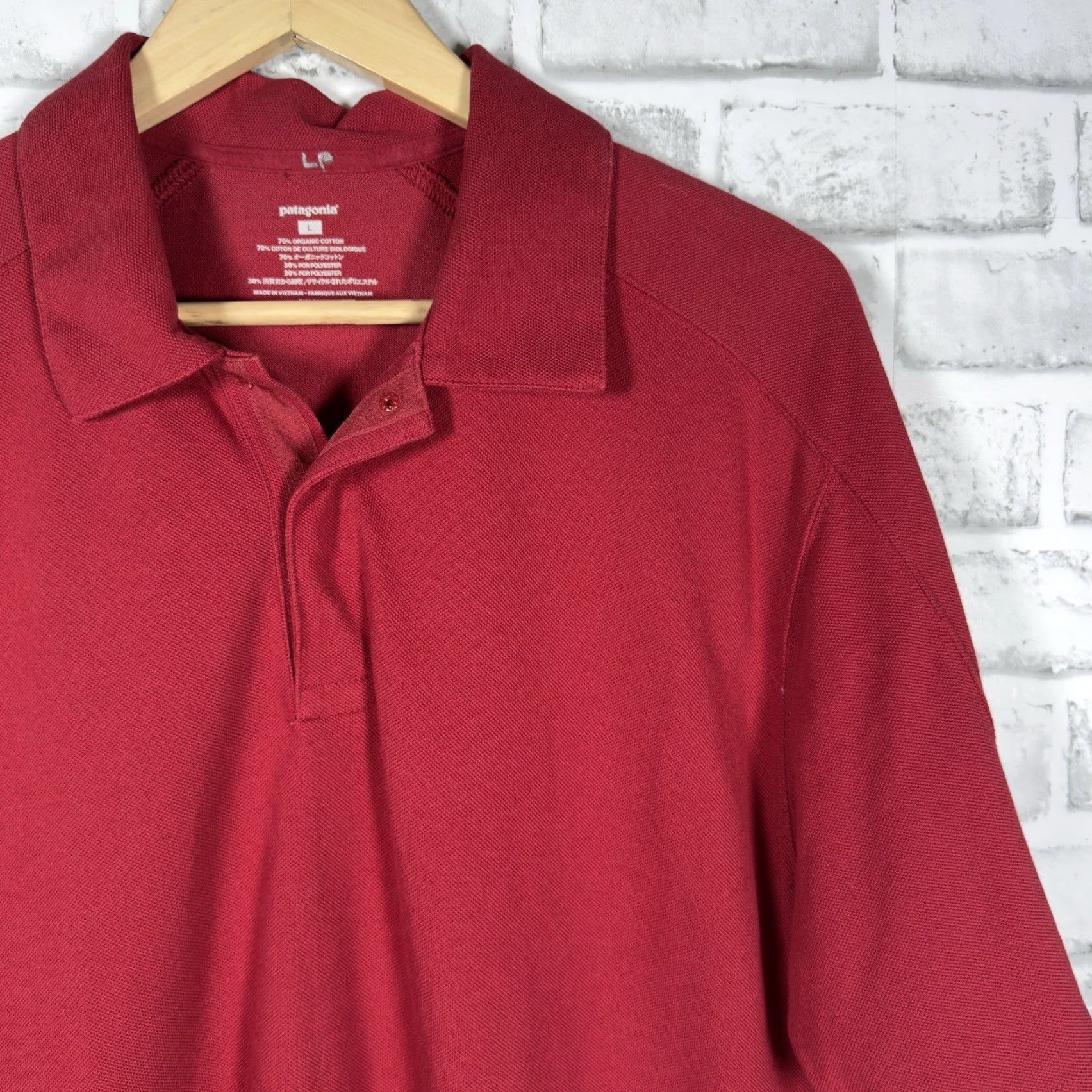 Patagonia Patagonia Polo Shirt Mens Size L Cotton Blend Red Casual Polo Shirt L Mens Red Patagonia Cotton Blend Polo Shirt Size US L / EU 52-54 / 3 - 2 Thumbnail