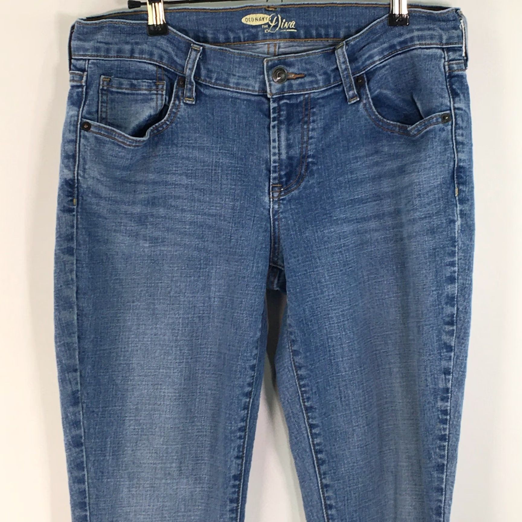 Old Navy Old Navy Jeans Women Flat Front Low Rise Straight Leg Blue Size 8L Long 32 in Waist 5-Pocket Denim Boots? Size 30" / US 8 / IT 44 - 3 Thumbnail