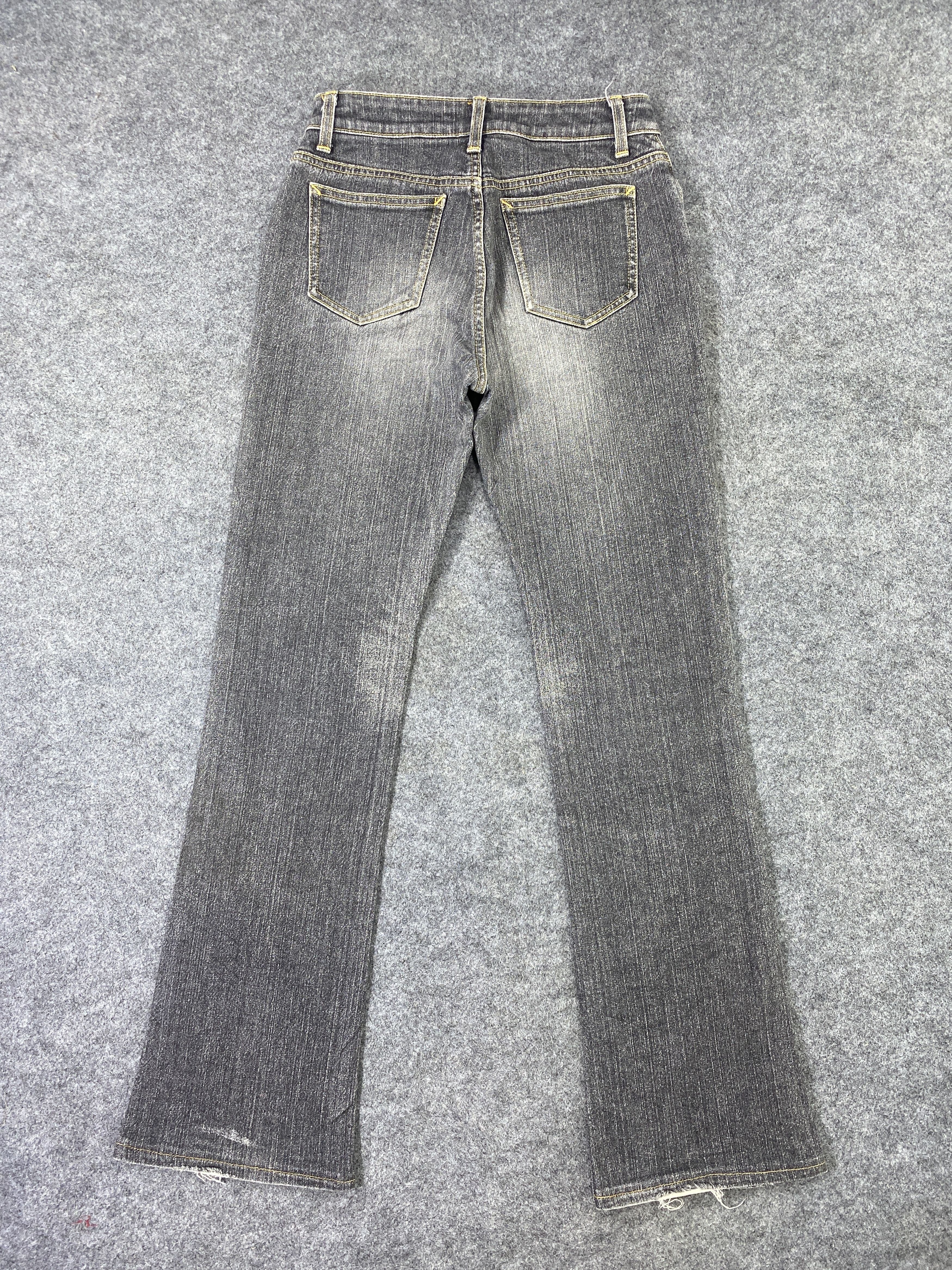 Japanese Brand Georgia Love Grey Wash Flare Jeans - J1003 Size 26" / US 2 / IT 38 - 3 Thumbnail