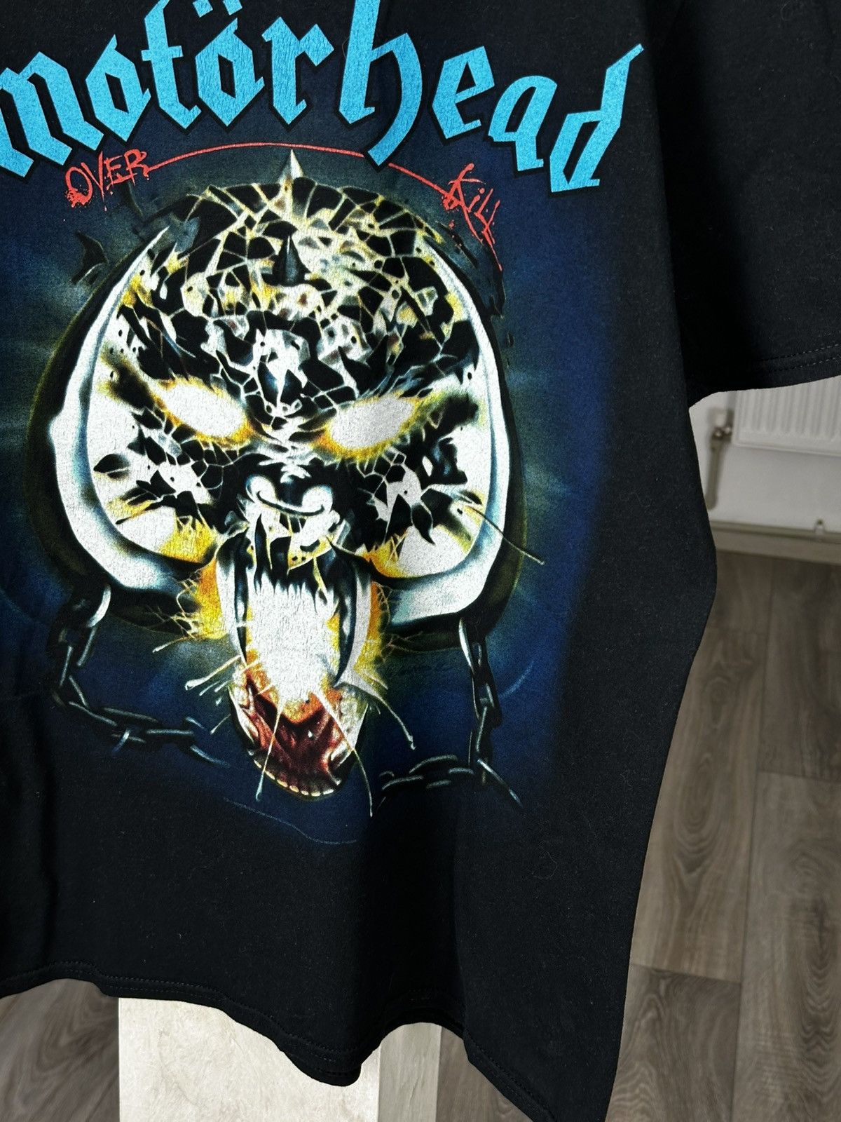 Band Tees Vintage Motörhead Over Kill Black Tee Size US M / EU 48-50 / 2 - 5 Thumbnail