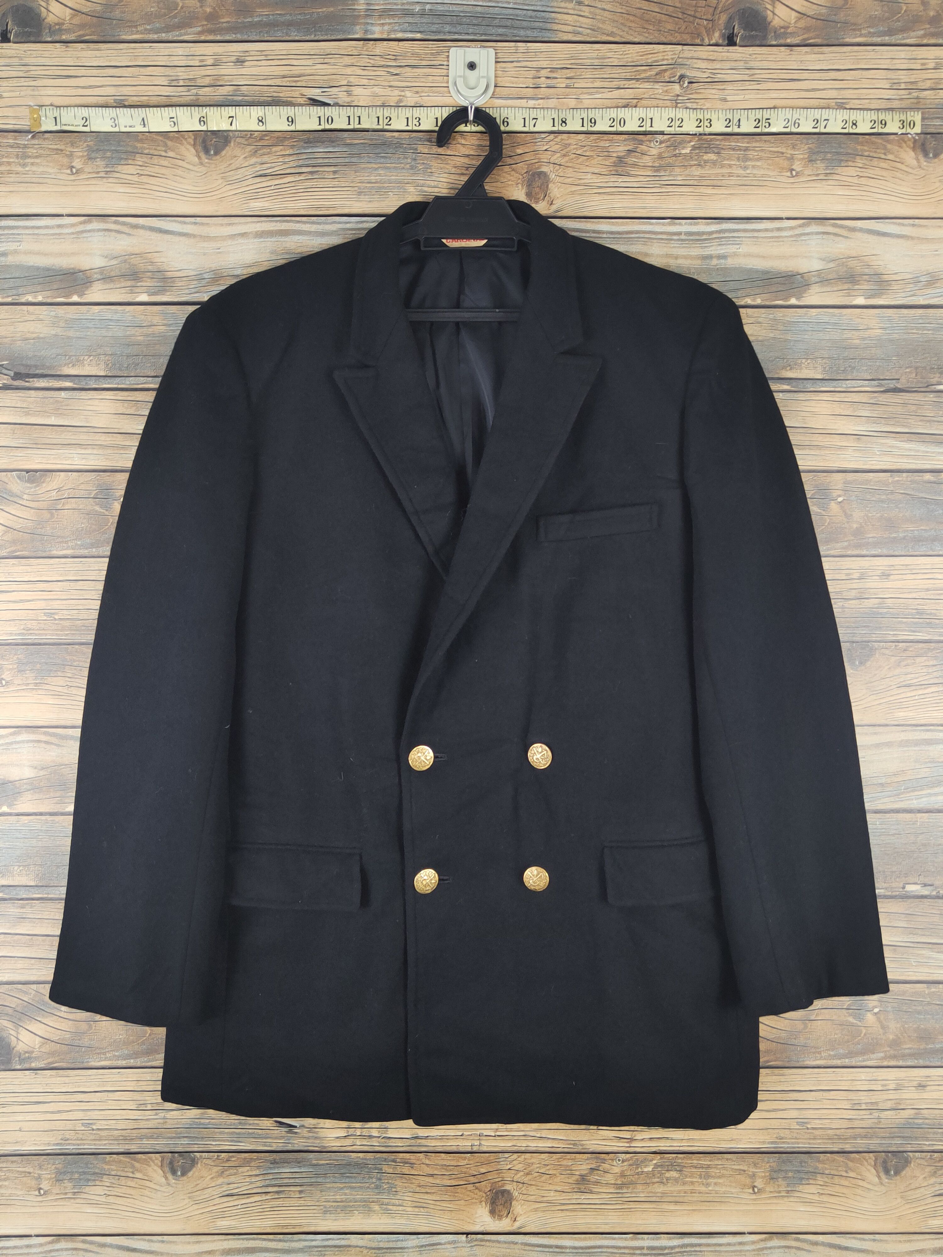 Vintage Vintage Collection by Cardinal Black Wool Pea Coats Size US L / EU 52-54 / 3 - 1 Thumbnail