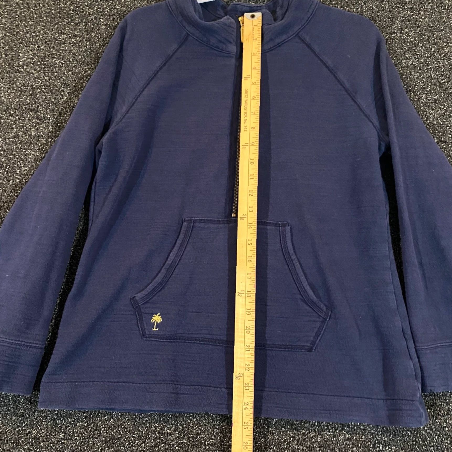 Lilly Pulitzer VINTAGE Lilly Pulitzer Jacket Womens Medium Blue 1/2 Zip Pullover Long Sleeve Casual Fall Spring Summer Winter Size M / US 6-8 / IT 42-44 - 5 Thumbnail