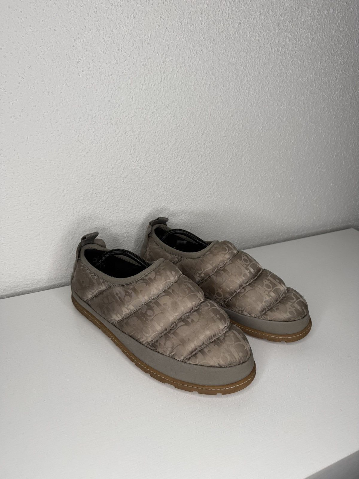Dior Dior Snow Slipper Quilted Oblique Beige Size US 12 / EU 45 - 1 Thumbnail