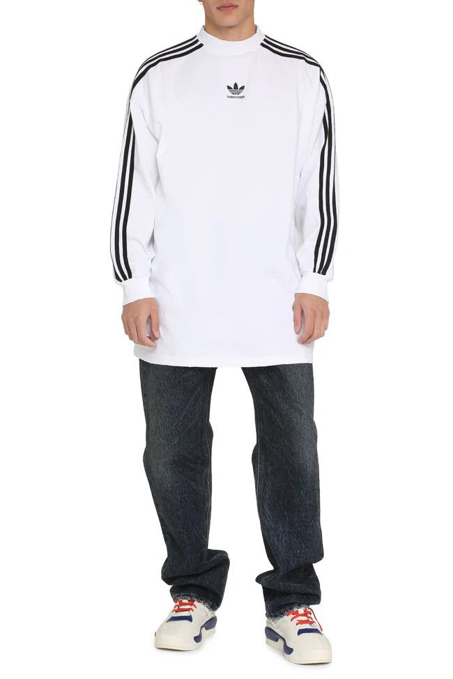 Adidas × Balenciaga o1s1wg110824 Long Sleeve Shirt in Black/White Size US XL / EU 56 / 4 - 5 Thumbnail