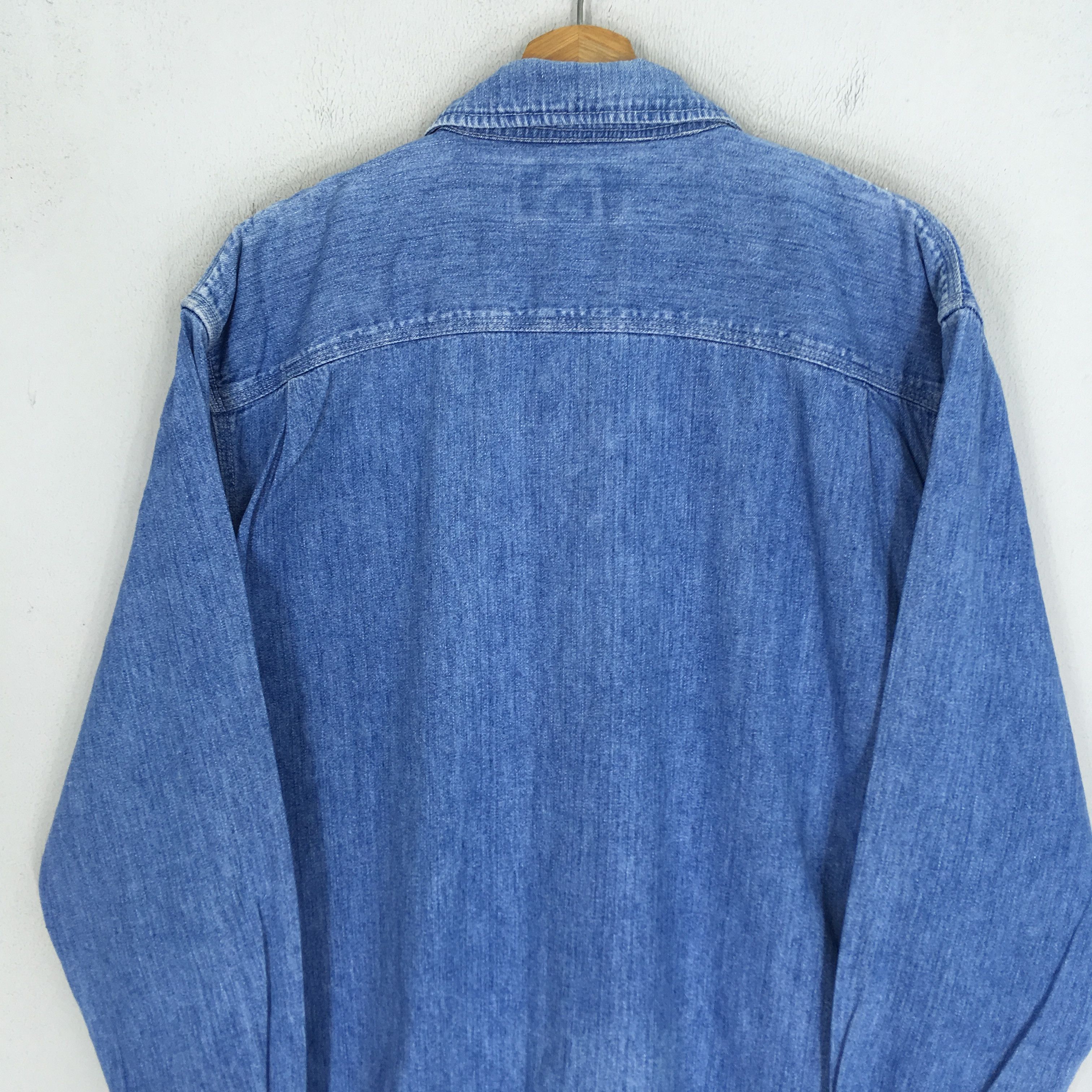 Polo Ralph Lauren Vintage 90s Polo Ralph Lauren Denim Shirt Polo RL Work Shirt Size US M / EU 48-50 / 2 - 7 Thumbnail