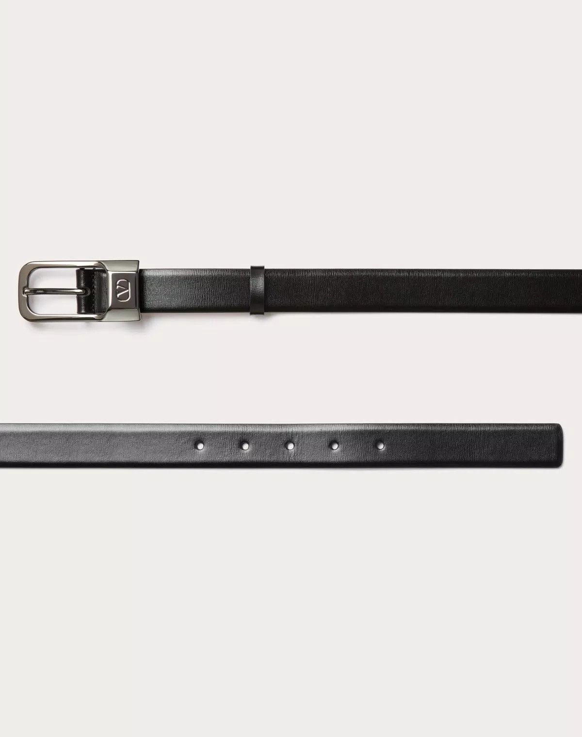 Valentino oc11z0725 Size:105/Calfskin Leather Belt 25 Mm in Black Size ONE SIZE - 3 Thumbnail