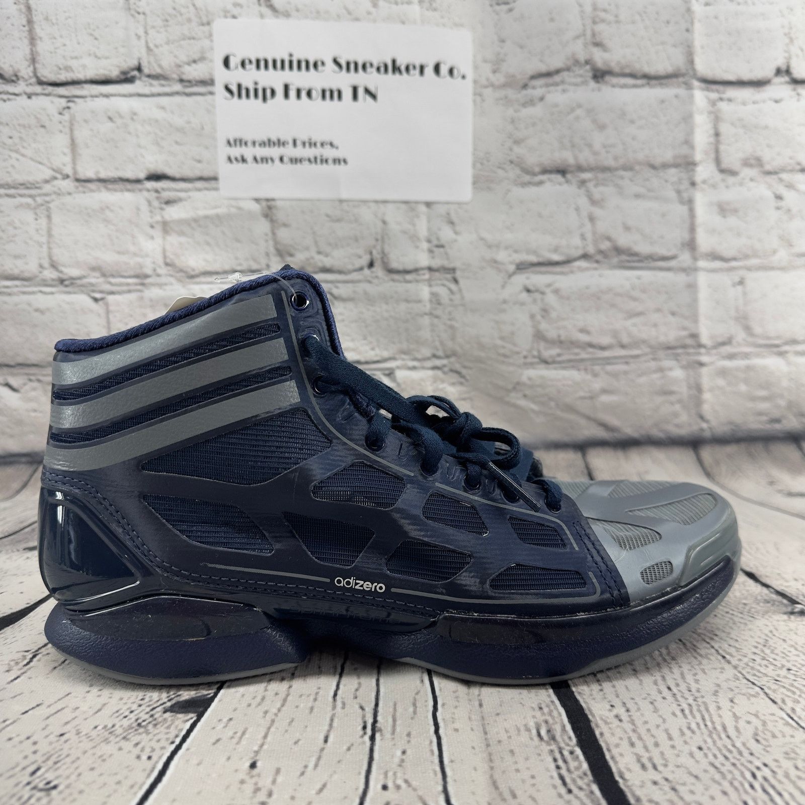Adidas Adidas Adizero Super Light Basketball Shoe Navy Blue Men 8.5 Size US 9 / EU 42 - 9 Thumbnail