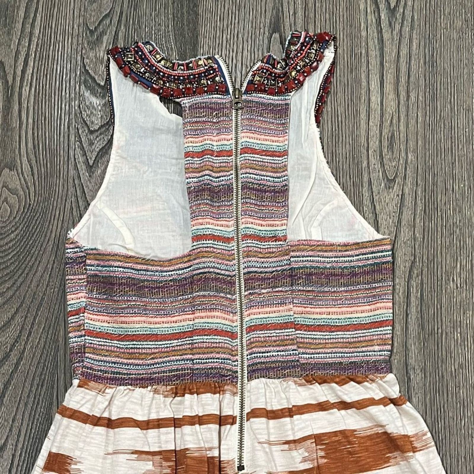 Lucky Brand Lucky Brand Dress Empire Waist Aztec Pattern Sleeveless XS Size XS / US 0-2 / IT 36-38 - 5 Thumbnail