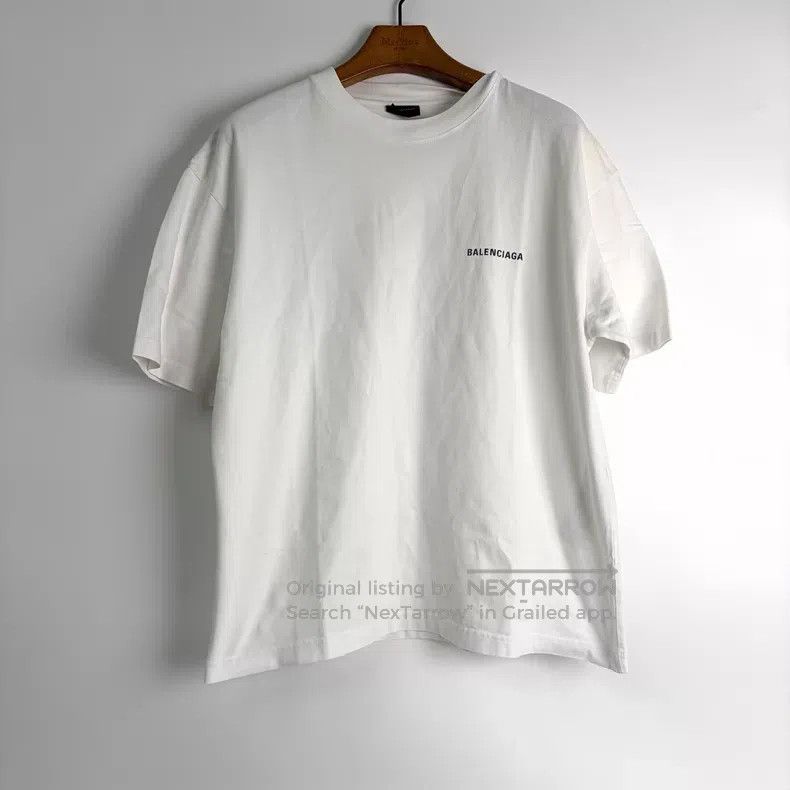 Balenciaga Balenciaga White Letter Shirt Size US M / EU 48-50 / 2 - 1 Thumbnail