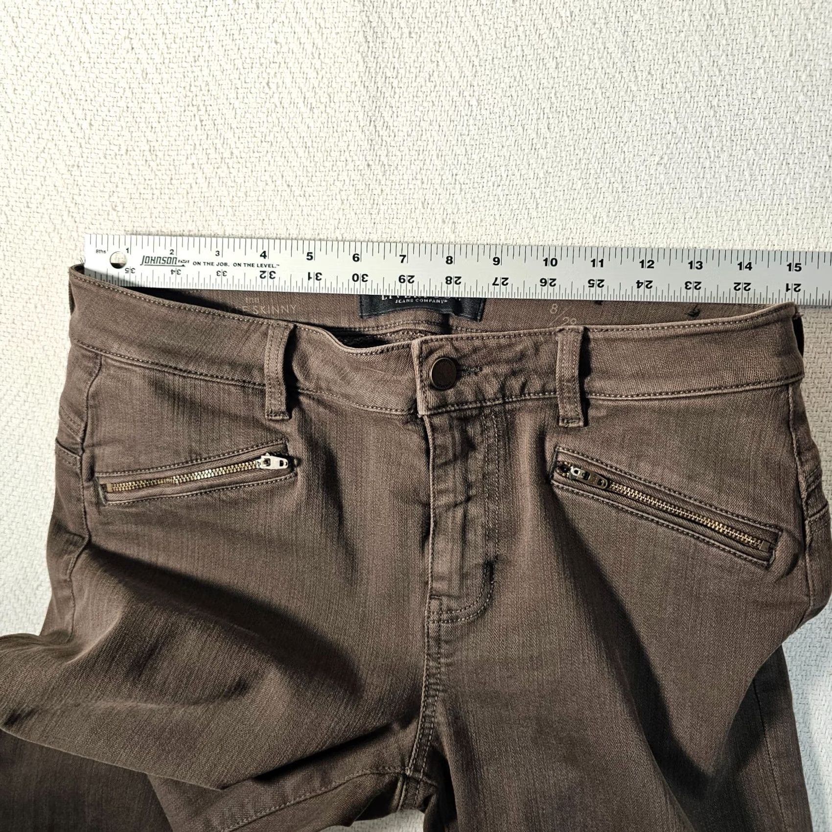 Olive Liverpool Jeans Ankle Denim Jeans Size 8 Cypress Dark Olive Zip Leg Women Size 30" / US 8 / IT 44 - 5 Thumbnail