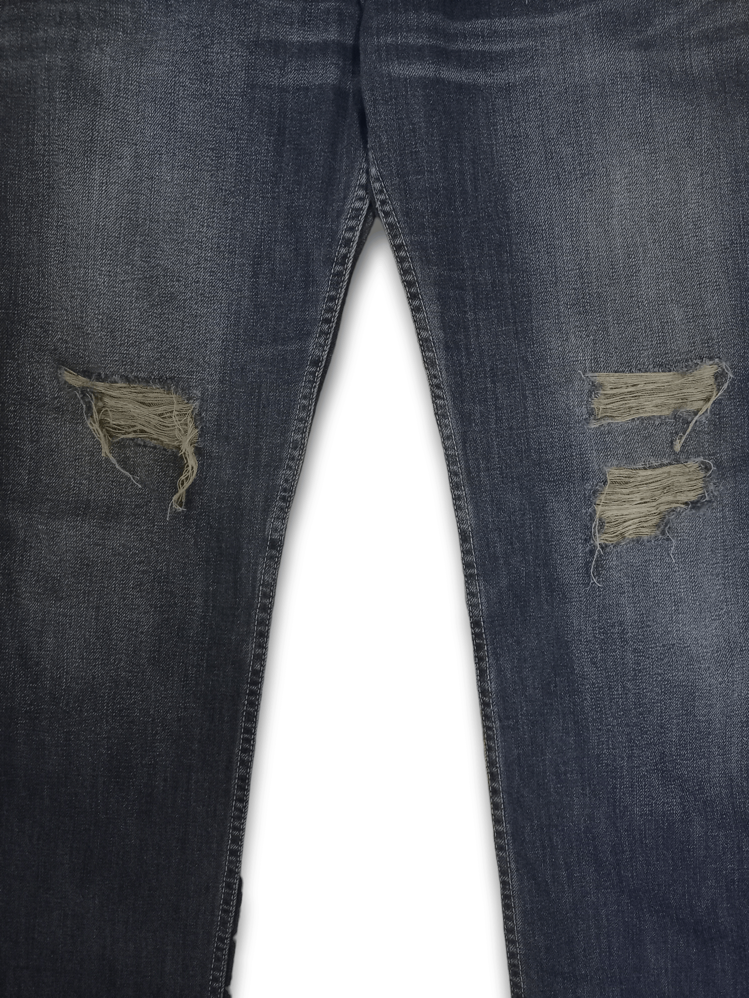 Japanese Brand Vintage Villand Blue Wash Distressed Loose Jeans 32x31 Size US 32 / EU 48 - 6 Thumbnail