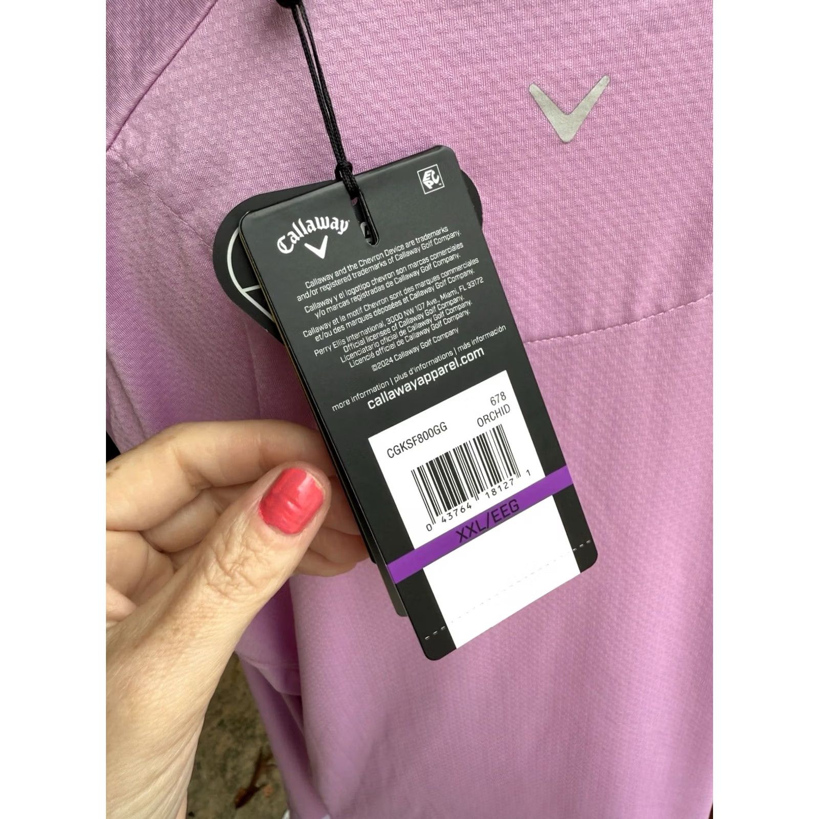 Callaway VINTAGE? Callaway Shirt Womens 2XL Long Sleeve Orchid Swing Tech Golf NWT Plus Girls Men? Size XXL / US 16-18 / IT 52-54 - 4 Thumbnail