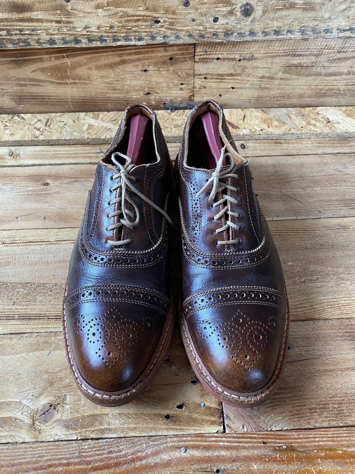 Allen Edmonds Allen Edmond strandmonk brown oxford shoes sz 9.5 Size US 9.5 / EU 42-43 - 2 Thumbnail