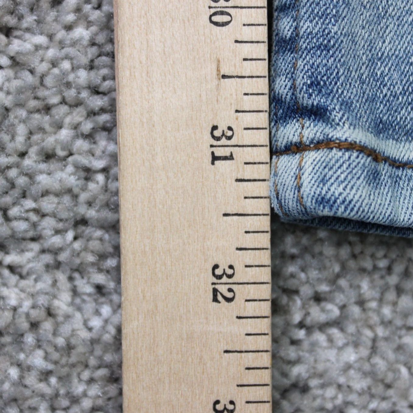 Denime Serenede Jeans Mens 36 Stretch Denim Acid Wash Blue Distressed Slim Regular Jeans Size US 36 / EU 52 - 5 Thumbnail