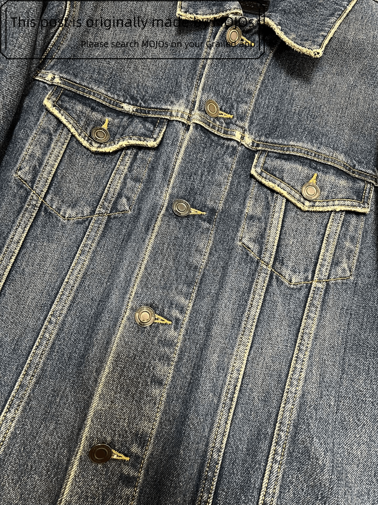 Saint Laurent Paris Sz M Saint Laurent Paris 15AW Mud Wash Denim Jacket mojos60 Size US M / EU 48-50 / 2 - 4 Thumbnail