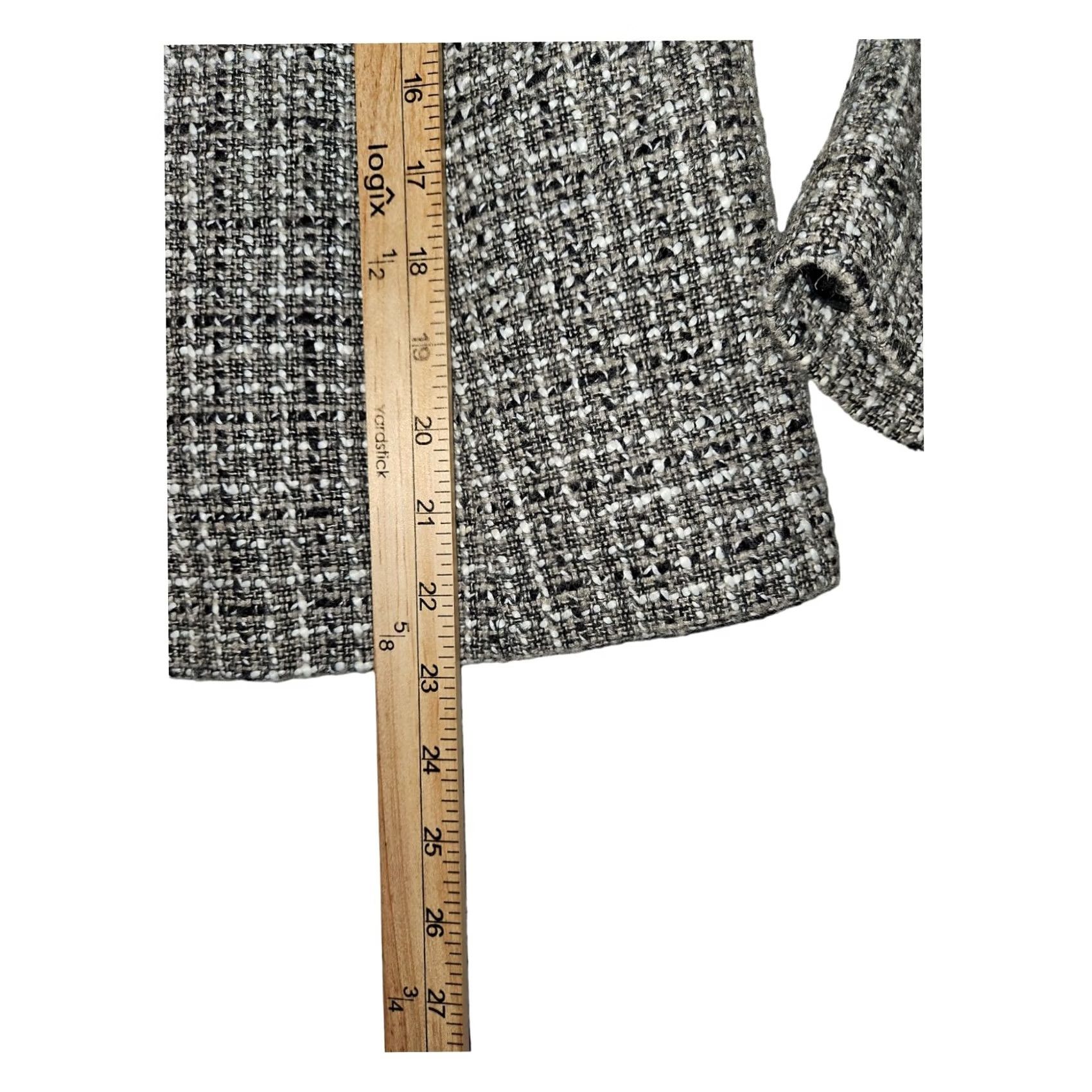 Vintage Apostrophe 3 Button Blazer Women Size 8 Gray Business Workwear Preppy Jacket Dress Shirt Style Shaped Blazer (Single-Breasted) Female Mens? Size M / US 6-8 / IT 42-44 - 4 Thumbnail