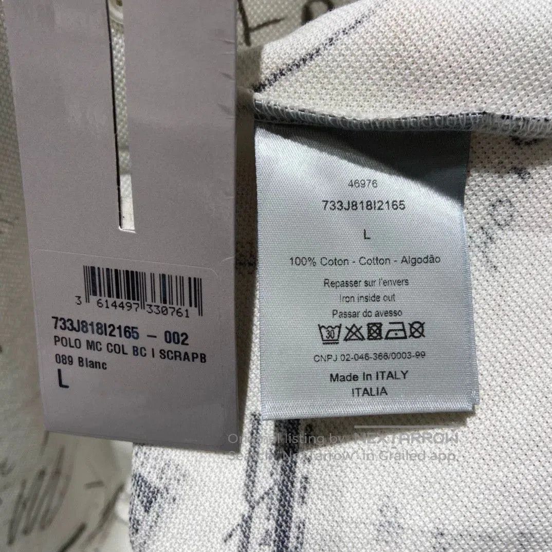 Dior Dior Men's White Slim Short Sleeve Polo. Size US S / EU 44-46 / 1 - 6 Thumbnail